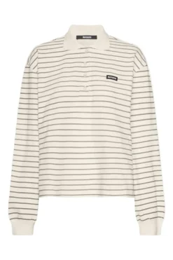 Best Rotate Pique Longsleeve Polo 115641858 Egret Comb.