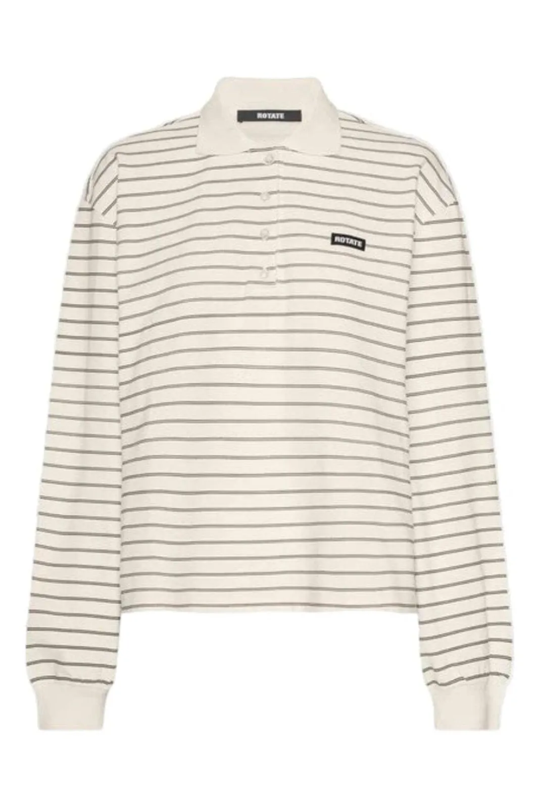 Best Rotate Pique Longsleeve Polo 115641858 Egret Comb.