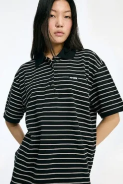 Hot Rotate Pique Shortsleeve Polo 115643000 1000 BLACK COMB.