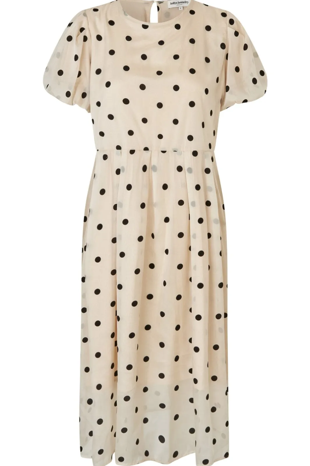 New Lollys Laundry Pisall Midi Dress Ss25132-3014 02 Creme