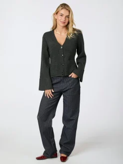 Clearance Neo Noir Pixie Knit Cardigan Antracit