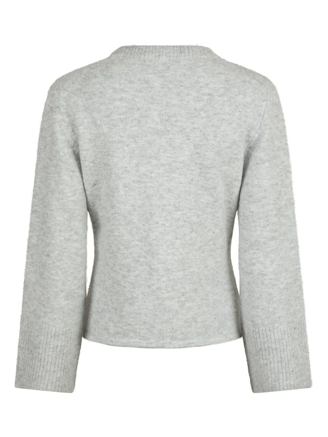 New Neo Noir Pixie Knit Cardigan Light Grey Melange