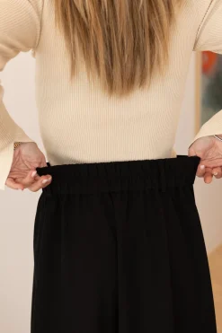 Sale Valentin Studio Pleated Skirt Black