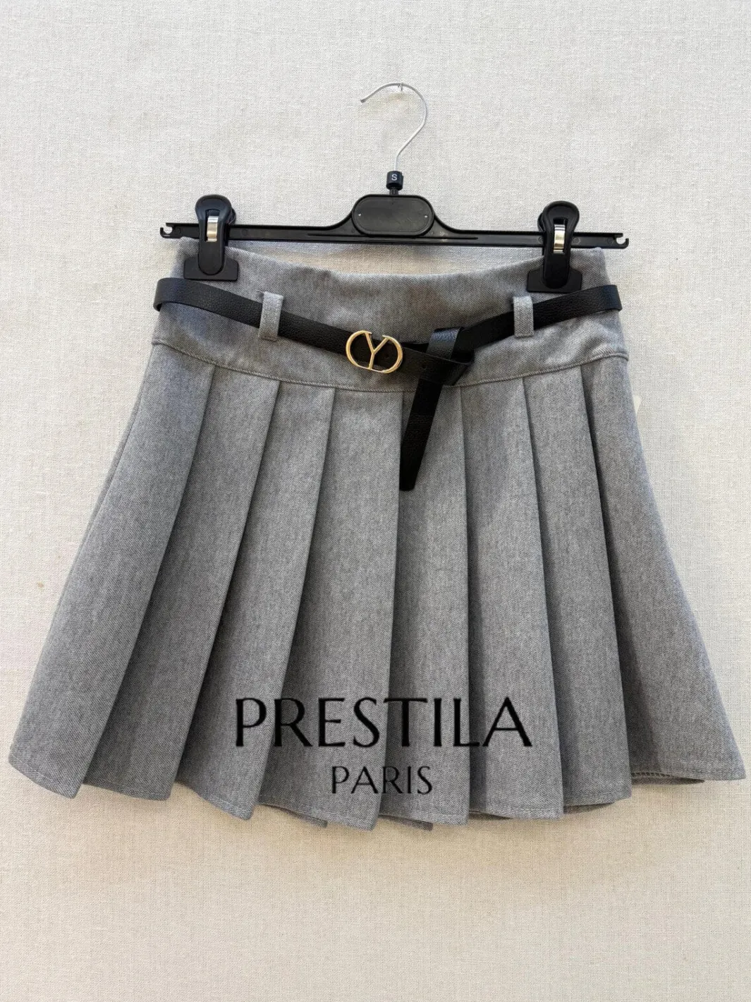 Online A-bee Pleated Skirt CAMILLE Grey