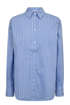 Sale Haute L'Amitié Pocket Stripe Shirt HL10259 Blue