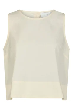 Online Neo Noir Polly C Poplin Top Light Yellow