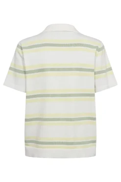 Clearance A-View Polo Stripe Knit Blouse AV5060 200