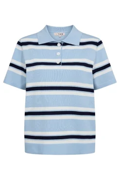 Outlet A-View Polo Stripe Knit Blouse AV5060 100