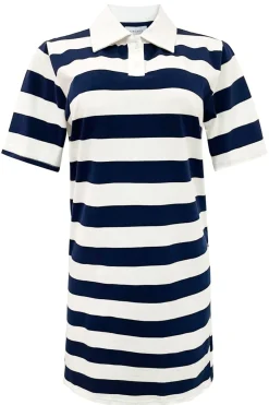 Discount Liberte Polo-Ss-Dress 22198 Navy White Stripe