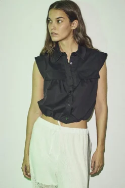 Best Haute L'Amitié Poppy Summer Shirt HL10153 Black