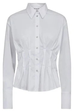 Online Co´Couture Poppycc Pleat Waist Shirt 35174 4000