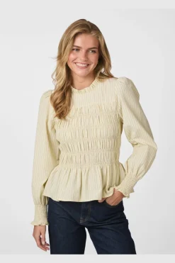 Best Neo Noir Possa Crepe Stripe Blouse 166413 191