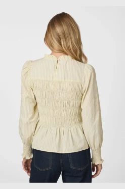 Best Neo Noir Possa Crepe Stripe Blouse 166413 191