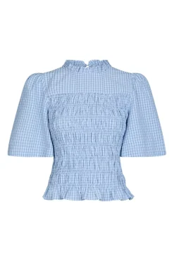 Hot Neo Noir Possini Check Smock Blouse 164800 145