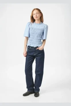 Hot Neo Noir Possini Check Smock Blouse 164800 145