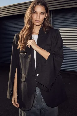 Sale Haute L'Amitié Premiere Hook Blazer HL10177 Black