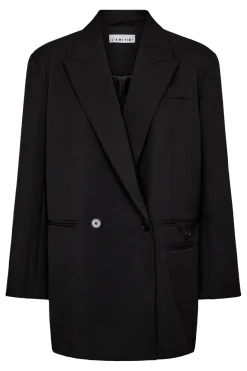 Discount Haute L'Amitié Premiere Oversize Triangle Blazer HL10273 Black