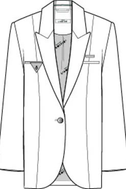 Sale Haute L'Amitié Premiere Single Blazer HL10002 Amarone