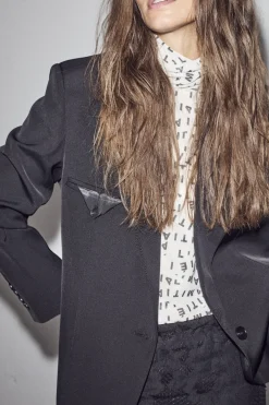 Hot Haute L'Amitié Premiere Single Blazer HL10002 Black