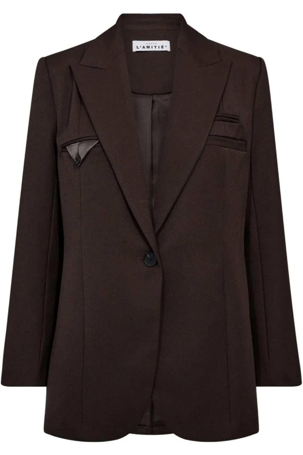 Outlet Haute L'Amitié Premiere Single Blazer HL10002 Mocca