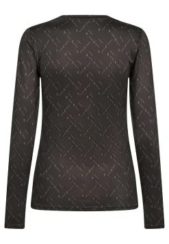 Hot Hype The Detail Printed Blouse 40 Brun