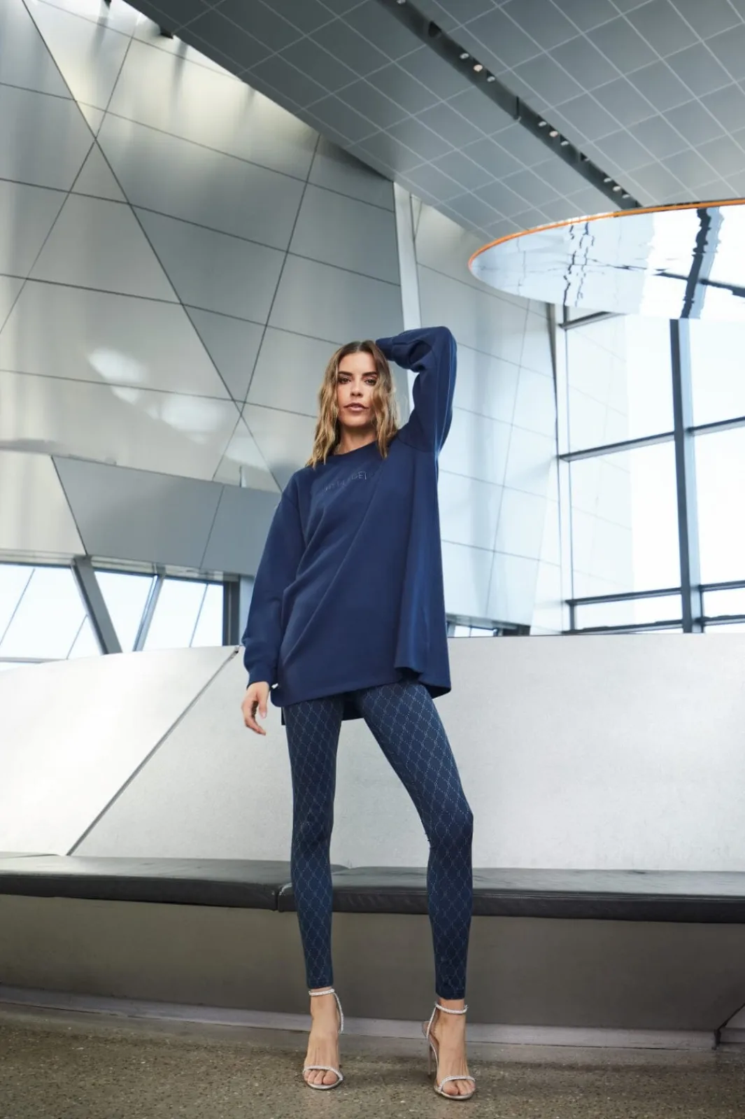 Best Hype The Detail Printed Legging 42 Navy