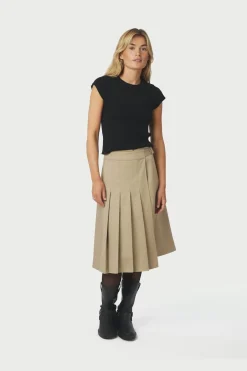 Discount Neo Noir Prisilla Twill Skirt 167273 214