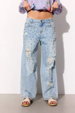 Sale Hunkøn Priya Gem Jeans 26092 Light Denim