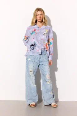 Sale Hunkøn Priya Gem Jeans 26092 Light Denim