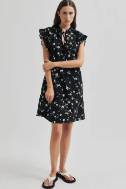 Discount Second Female Quin Dress 59718 Black 8001