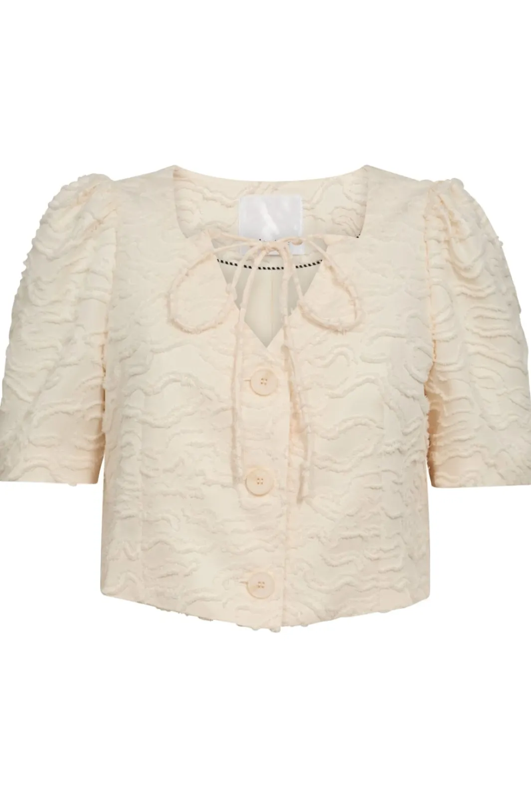 Hot Co´Couture Rachelcc Crop Tie Ss Shirt 35801 199