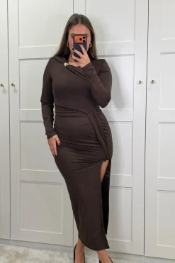 Hot A-bee Raisa dress Brown
