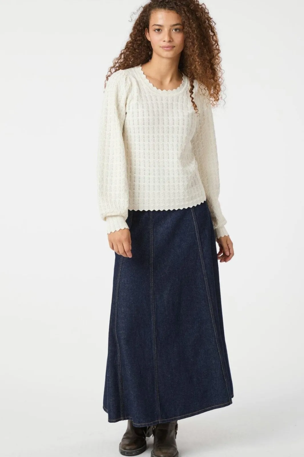 Clearance Neo Noir Raya Denim Skirt 164339 534