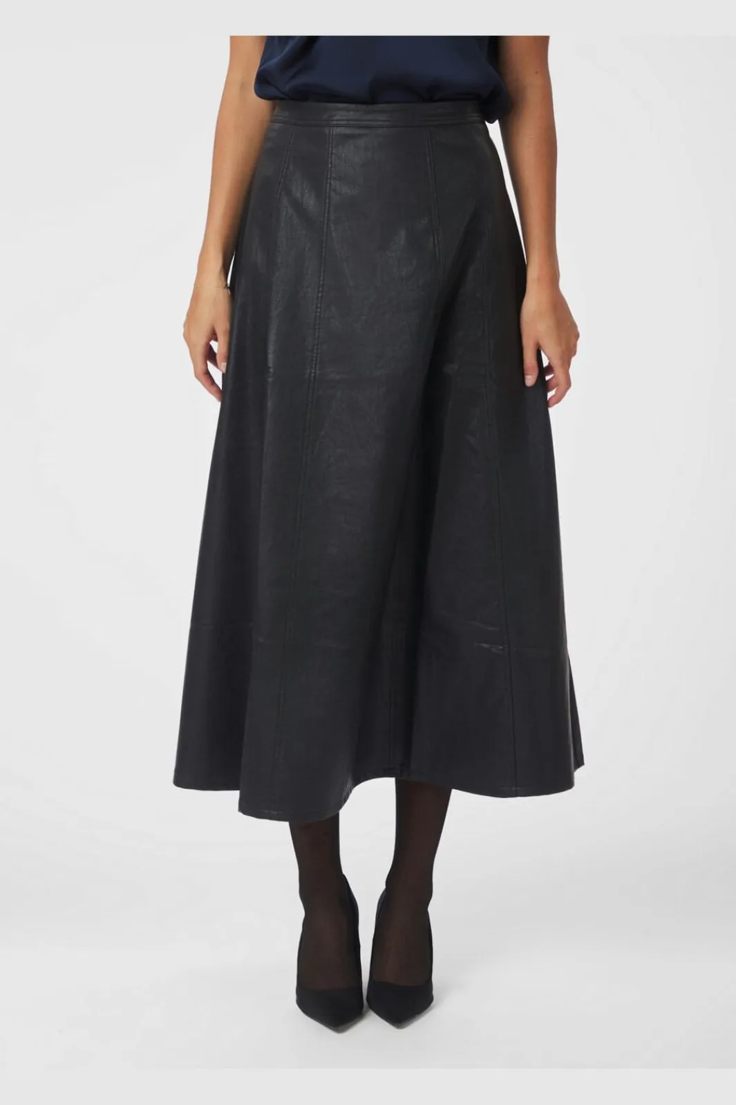 New Neo Noir Raya Faux Leather Skirt 167137 100