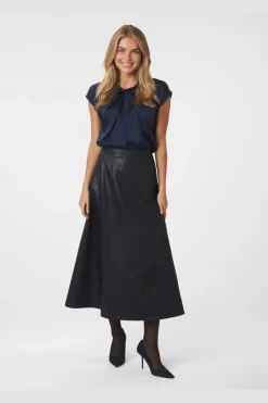 New Neo Noir Raya Faux Leather Skirt 167137 100