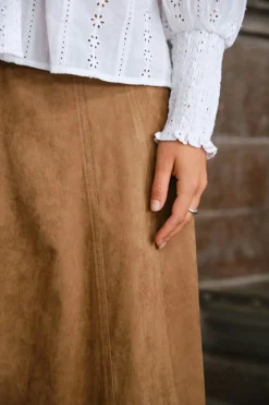 Clearance Neo Noir Raya Faux Suede Skirt 166255 604