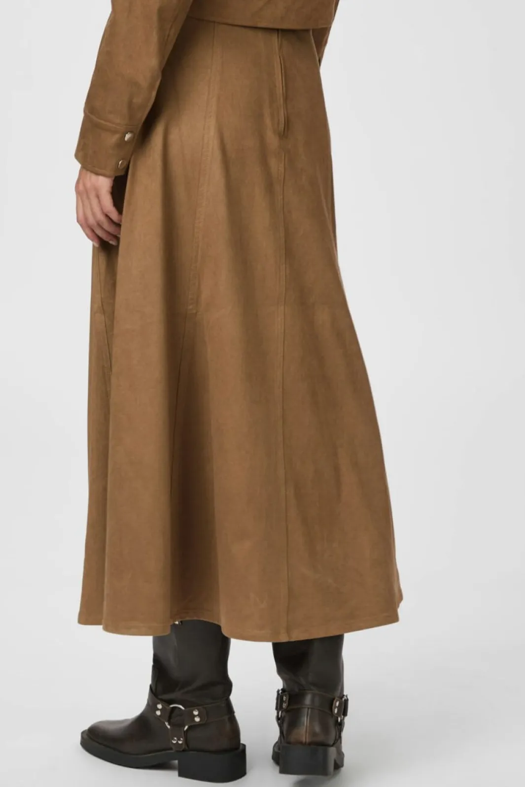 Clearance Neo Noir Raya Faux Suede Skirt 166255 604