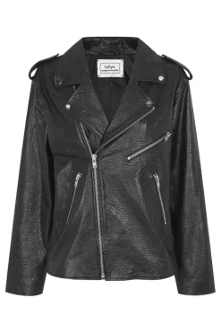 Discount Lollys Laundry Rayll Leather Jacket Os90042-6001 99 Black