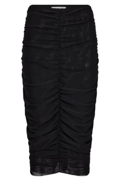 Online Co´Couture Reagancc Ruched Skirt 34174 96 Black