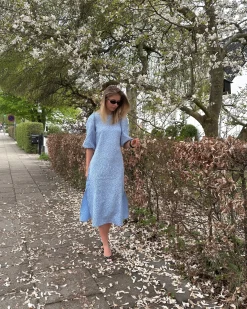 Sale Noella Reno Pastis Long Dress Light Blue