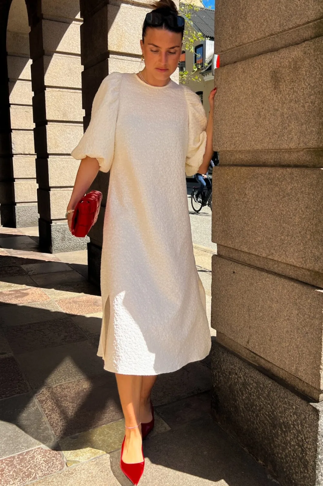 Clearance Noella Reno Pastis Long Dress Cream