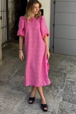 Clearance Noella Reno Pastis Long Dress 11610005 031 Bright Pink