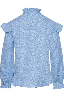 Noella Reno Ruby Ruffle Blouse Light Blue