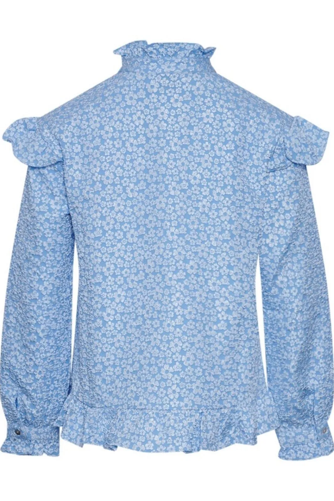Noella Reno Ruby Ruffle Blouse Light Blue