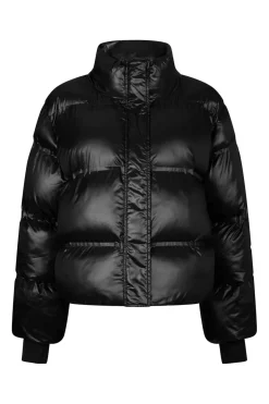 New Neo Noir Rhea Shiny Puffer Jacket 165094 100