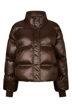 New Neo Noir Rhea Shiny Puffer Jacket 165094 676