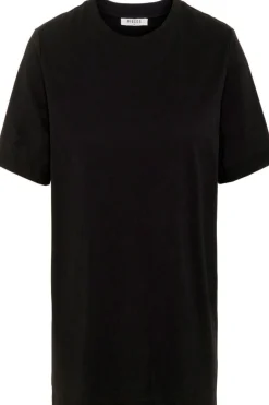 New Pieces Ria SS Fold Up Tee Black