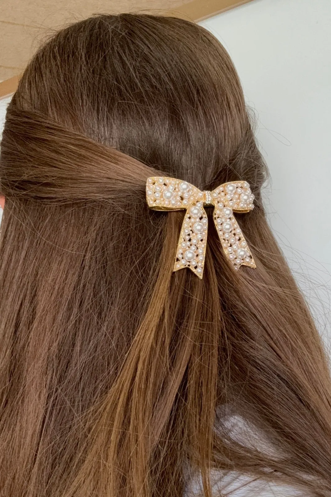 Hot Mellow Moon Ribbon Bow Hvid
