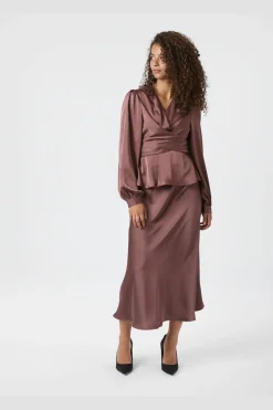 Sale Neo Noir Rista Heavy Sateen Blouse 164803 393