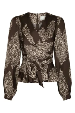 Outlet Neo Noir Rista Paisley Drop Blouse 166208 676